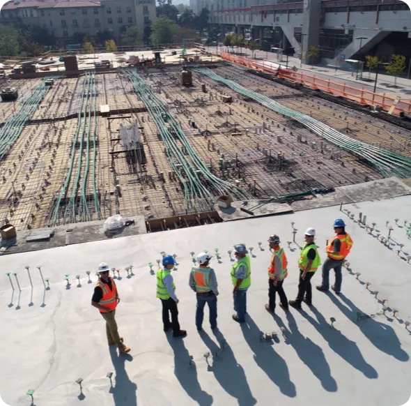 Trabajadores en obra