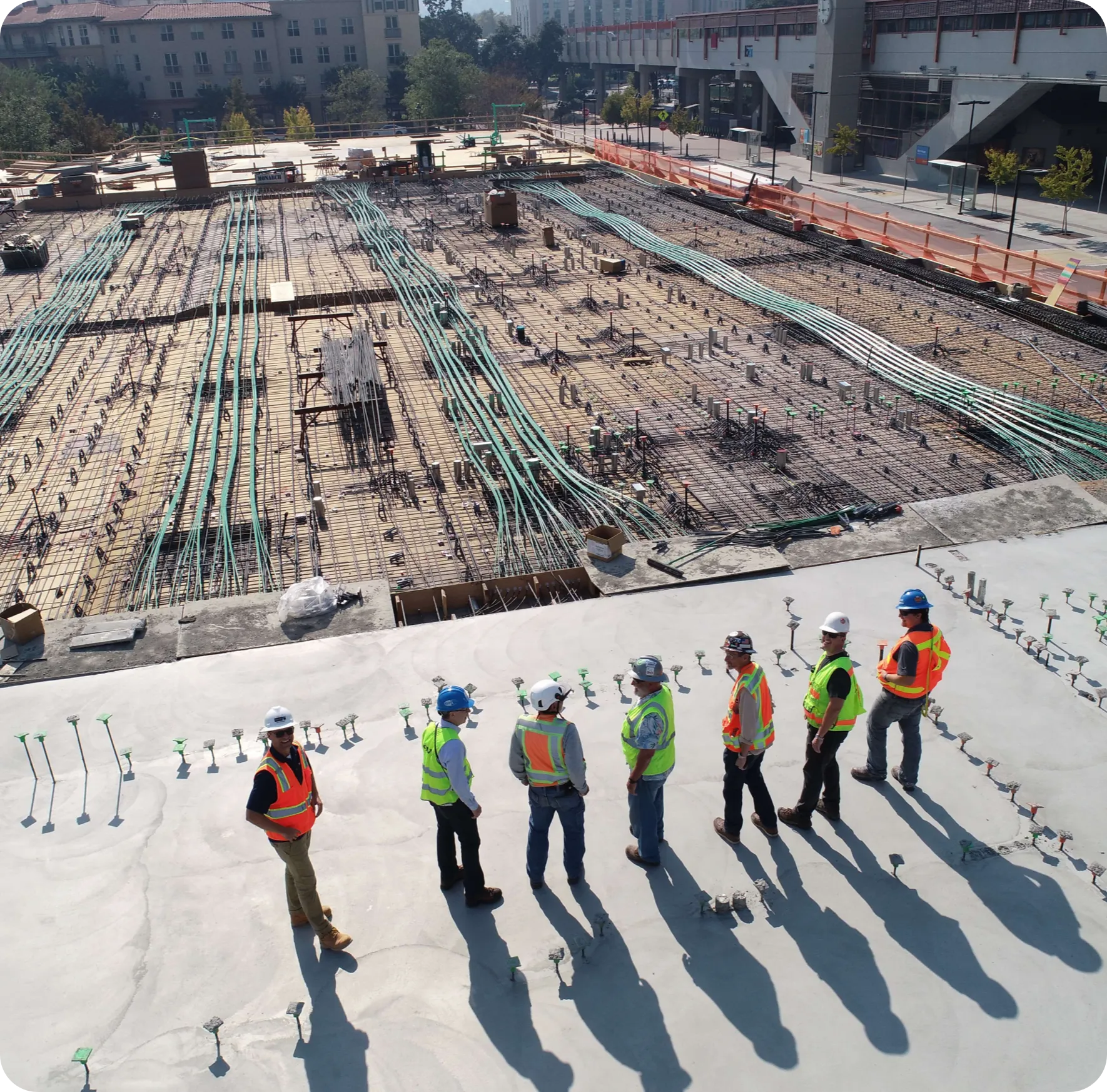 Imagen de trabajadores en obra